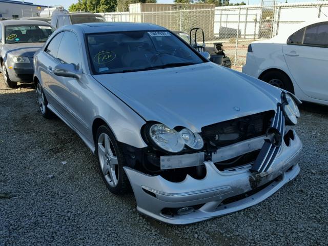 WDBTJ75J45F143086 - 2005 MERCEDES-BENZ CLK 500 SILVER photo 1