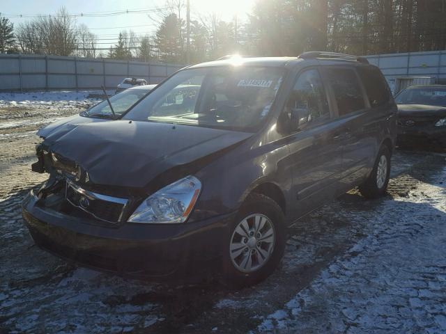 KNDMG4C78C6504729 - 2012 KIA SEDONA LX GRAY photo 2