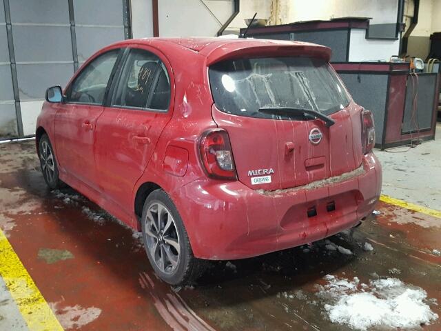 3N1CK3CP3HL265398 - 2017 NISSAN MICRA RED photo 3