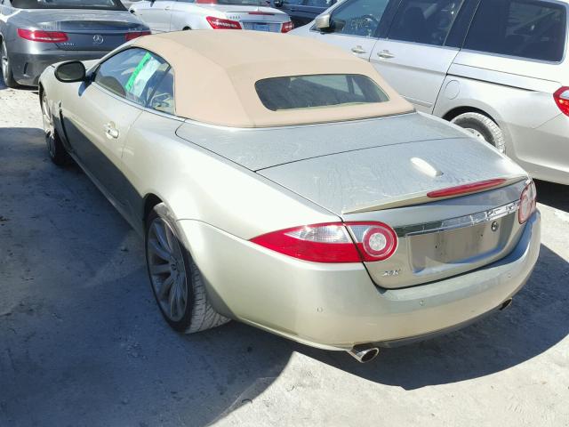 SAJWA44BX75B18536 - 2007 JAGUAR XK BEIGE photo 3