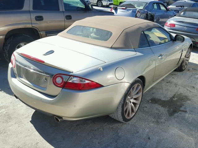 SAJWA44BX75B18536 - 2007 JAGUAR XK BEIGE photo 4