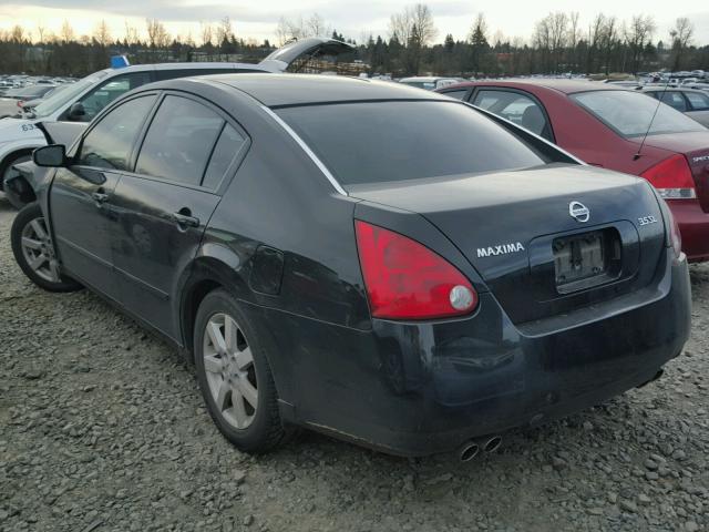 1N4BA41E46C862674 - 2006 NISSAN MAXIMA SE BLACK photo 3