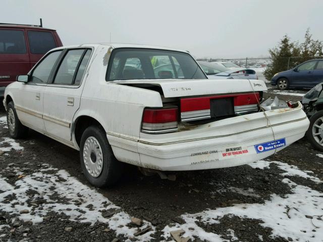 3P3AA46K2ST565308 - 1995 PLYMOUTH ACCLAIM WHITE photo 3