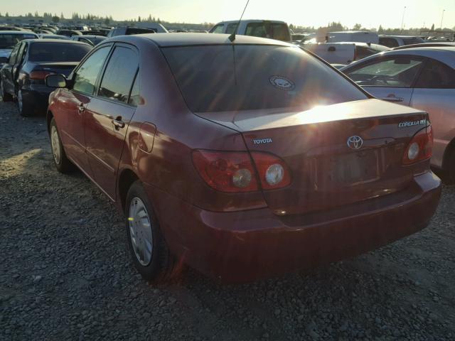 JTDBR32E960073708 - 2006 TOYOTA COROLLA CE RED photo 3