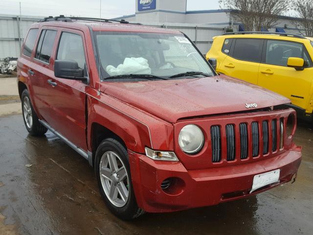 1J8FT28W78D519324 - 2008 JEEP PATRIOT SP RED photo 1