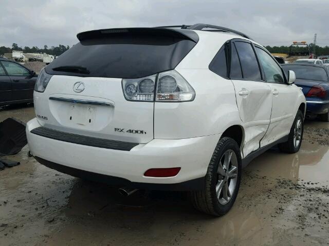 JTJGW31UX60004157 - 2006 LEXUS RX 400 WHITE photo 4