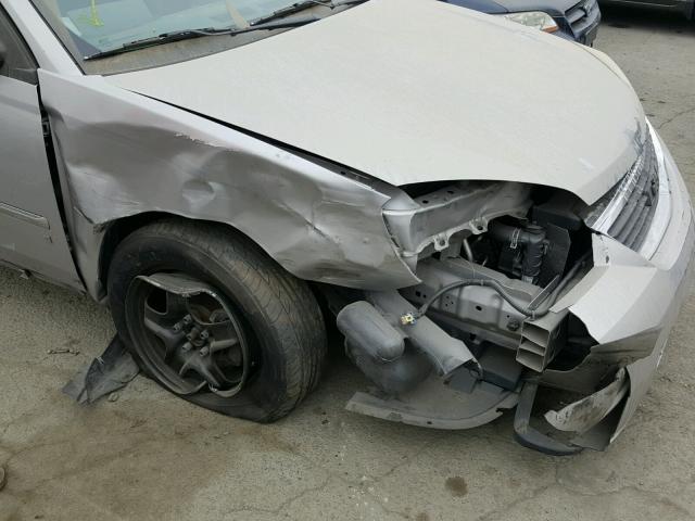 1G1ZT51F76F169459 - 2006 CHEVROLET MALIBU LT SILVER photo 9