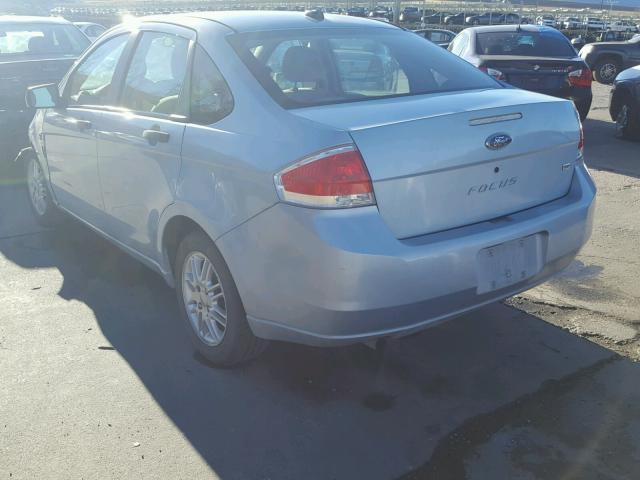 1FAHP35N48W116370 - 2008 FORD FOCUS SE BLUE photo 3