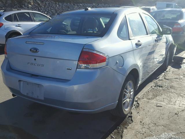 1FAHP35N48W116370 - 2008 FORD FOCUS SE BLUE photo 4