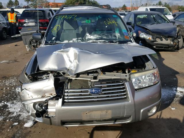 JF1SG63637G746750 - 2007 SUBARU FORESTER 2 SILVER photo 9