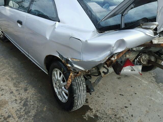 1HGEM22751L041497 - 2001 HONDA CIVIC HX SILVER photo 10