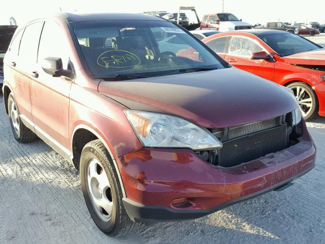 5J6RE3H36AL035340 - 2010 HONDA CR-V LX RED photo 1