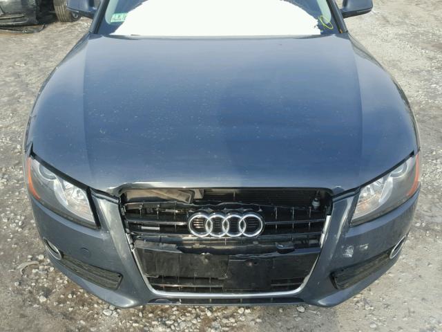 WAUDK78T89A039815 - 2009 AUDI A5 QUATTRO GRAY photo 7