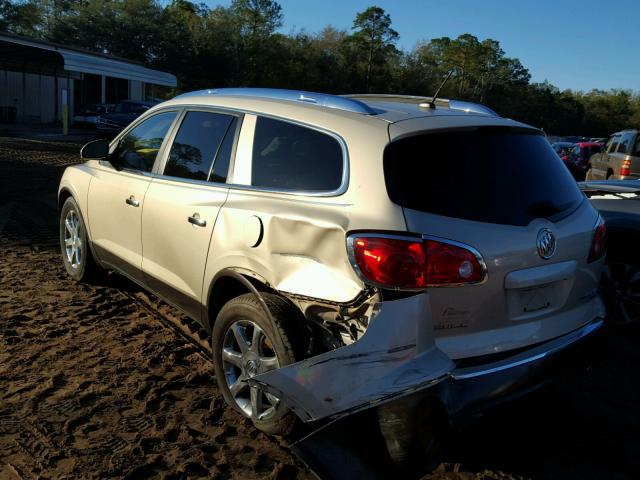 5GAER23788J236287 - 2008 BUICK ENCLAVE CX GOLD photo 3