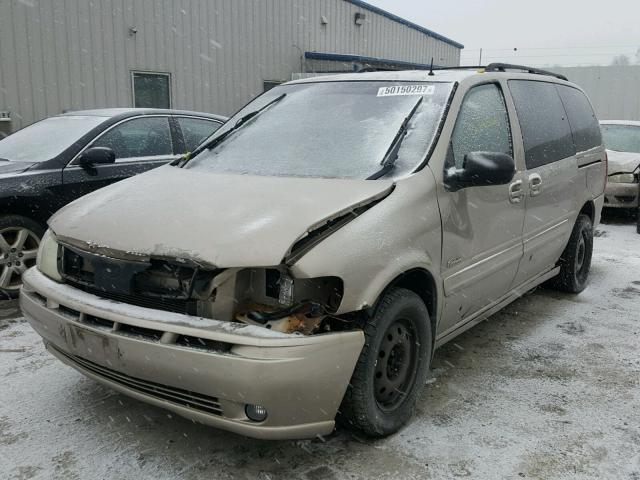 1GHDX13E91D266423 - 2001 OLDSMOBILE SILHOUETTE TAN photo 2