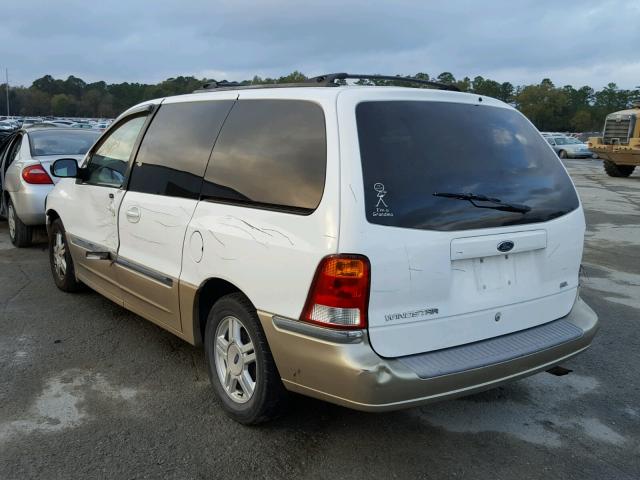 2FMZA53441BB76304 - 2001 FORD WINDSTAR S WHITE photo 3