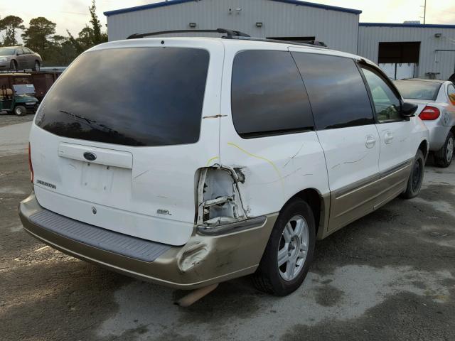 2FMZA53441BB76304 - 2001 FORD WINDSTAR S WHITE photo 4