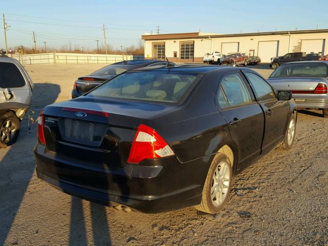 3FAHP0GA9CR245175 - 2012 FORD FUSION S BLUE photo 4