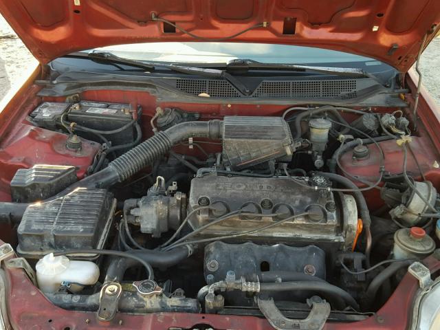 1HGEJ6675WL022241 - 1998 HONDA CIVIC LX RED photo 7