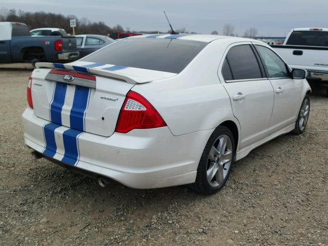 3FAHP0KC7CR259309 - 2012 FORD FUSION SPO WHITE photo 4