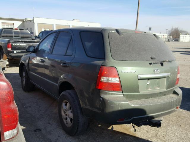 KNDJD736375753472 - 2007 KIA SORENTO EX GREEN photo 3