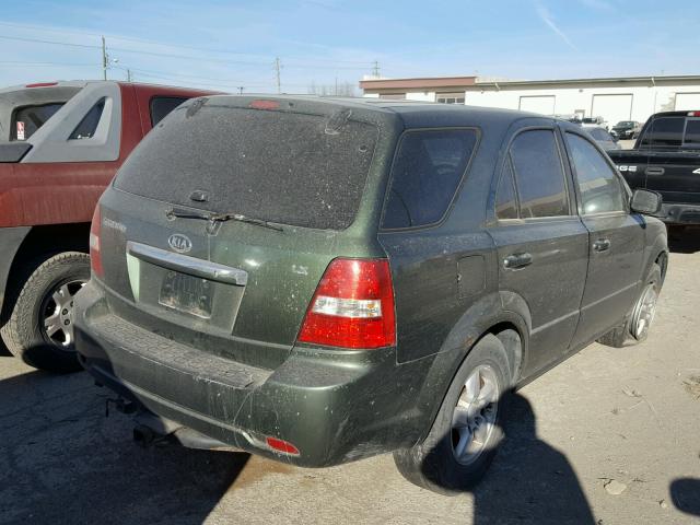 KNDJD736375753472 - 2007 KIA SORENTO EX GREEN photo 4