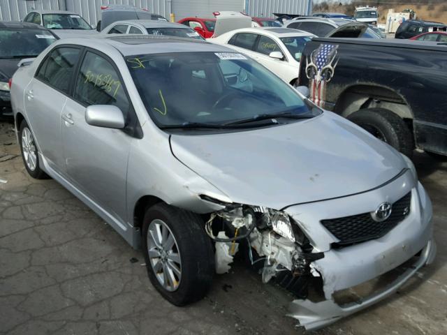 1NXBU40E89Z019025 - 2009 TOYOTA COROLLA BA SILVER photo 1