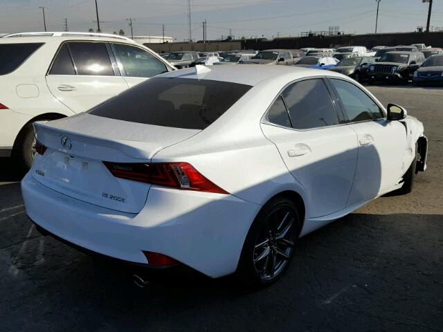 JTHBA1D29G5032948 - 2016 LEXUS IS 200T WHITE photo 4