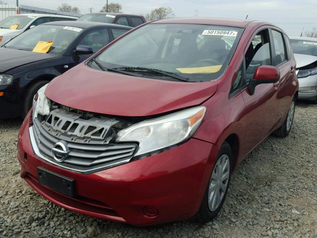 3N1CE2CP1EL366789 - 2014 NISSAN VERSA NOTE RED photo 2