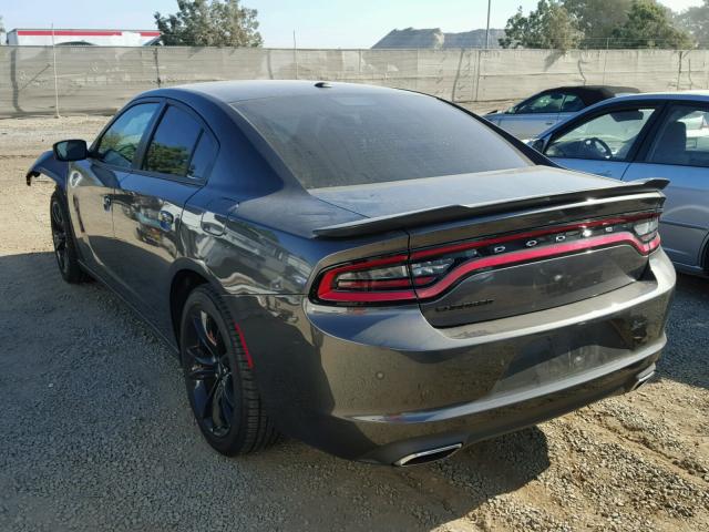 2C3CDXBG4HH630216 - 2017 DODGE CHARGER SE CHARCOAL photo 3