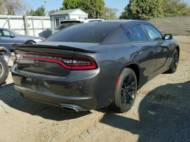 2C3CDXBG4HH630216 - 2017 DODGE CHARGER SE CHARCOAL photo 4