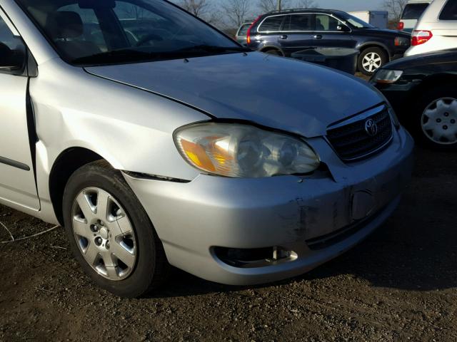 1NXBR32E96Z580791 - 2006 TOYOTA COROLLA CE SILVER photo 9