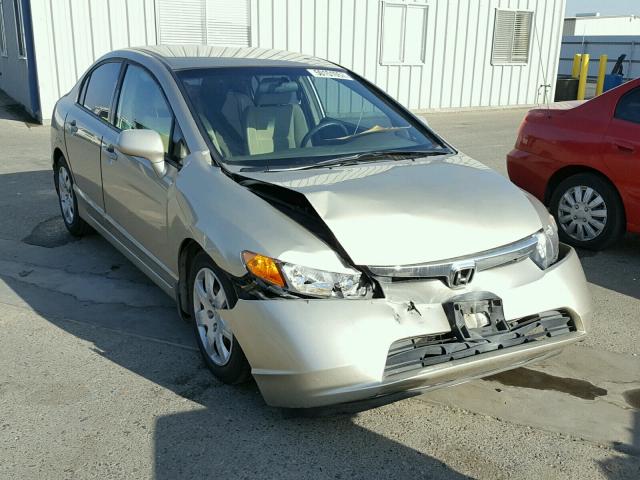 1HGFA16558L010423 - 2008 HONDA CIVIC LX GOLD photo 1