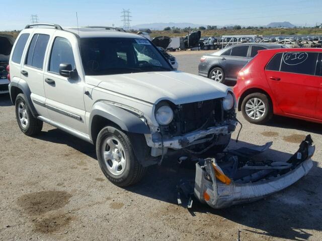 1J4GL48K05W541759 - 2005 JEEP LIBERTY SP WHITE photo 1