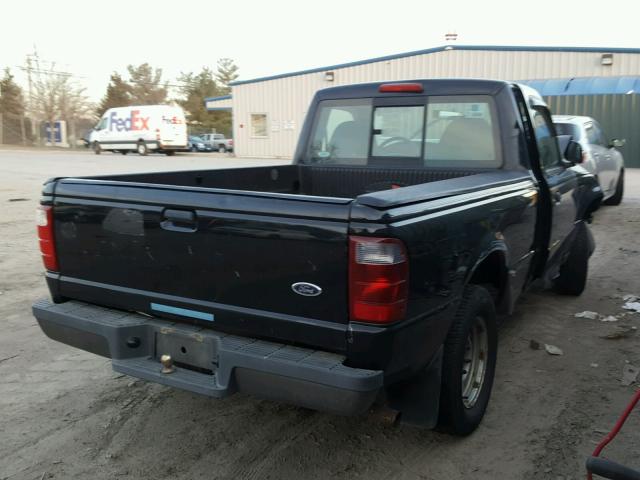 1FTYR10D03PB59968 - 2003 FORD RANGER BLACK photo 4