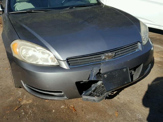 2G1WT58N479182731 - 2007 CHEVROLET IMPALA LT GRAY photo 9