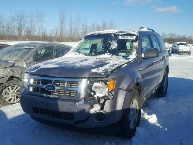 1FMCU02Z78KB84488 - 2008 FORD ESCAPE XLS GRAY photo 2