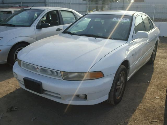 4A3AA46LXXE134888 - 1999 MITSUBISHI GALANT ES WHITE photo 2