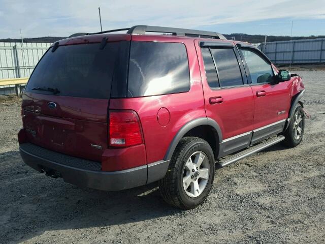 1FMZU73K75UB61443 - 2005 FORD EXPLORER X MAROON photo 4