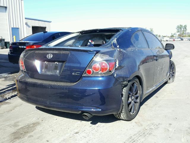 JTKDE167680232314 - 2008 TOYOTA SCION TC BLUE photo 4