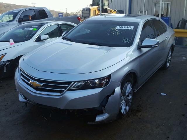 1G1125S34EU115633 - 2014 CHEVROLET IMPALA LT SILVER photo 2