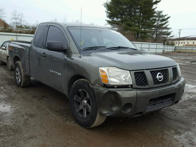 1N6AA06A15N506994 - 2005 NISSAN TITAN XE GREEN photo 1