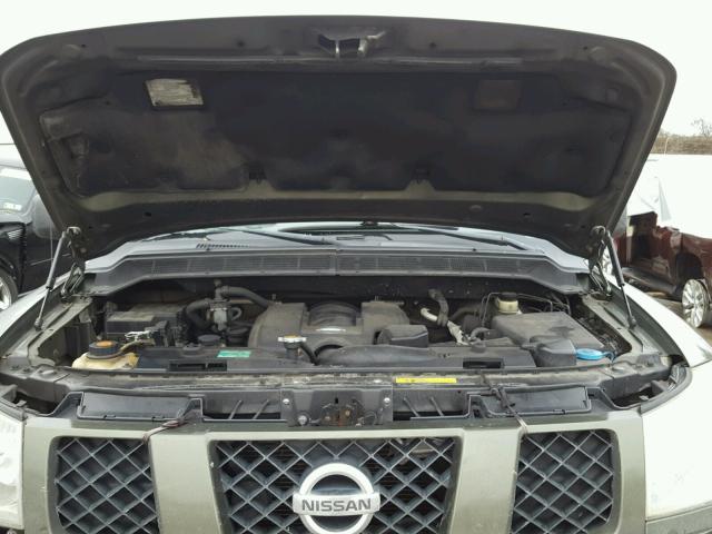 1N6AA06A15N506994 - 2005 NISSAN TITAN XE GREEN photo 7