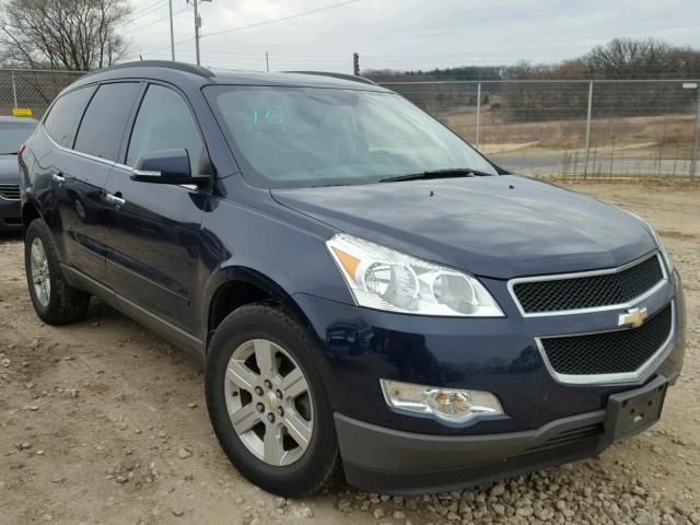 1GNKVGED6CJ251075 - 2012 CHEVROLET TRAVERSE L BLUE photo 1