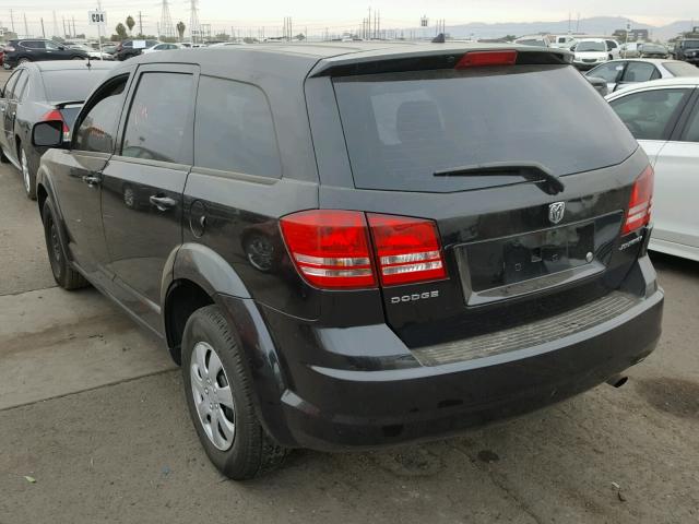 3D4GG47B79T517257 - 2009 DODGE JOURNEY SE BLACK photo 3