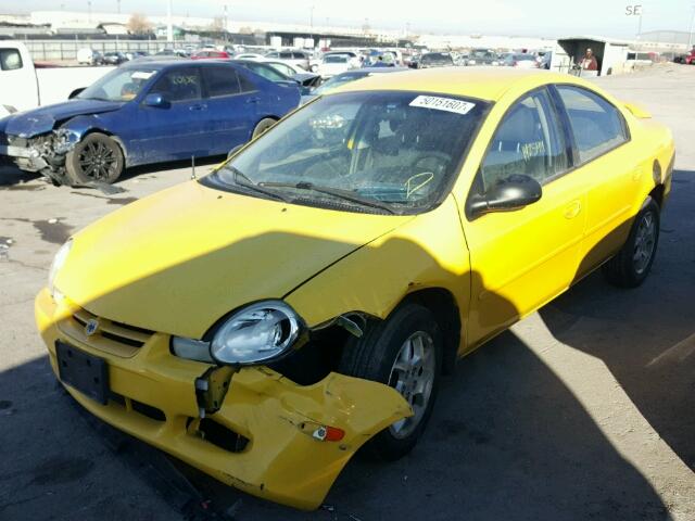 1B3ES56C82D612023 - 2002 DODGE NEON ES YELLOW photo 2