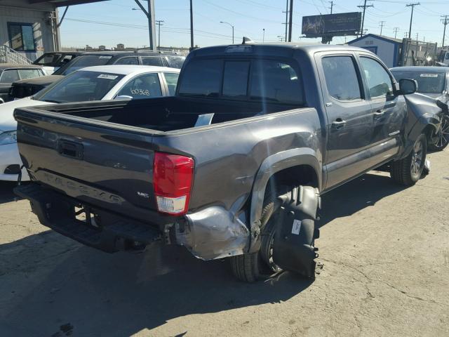 5TFAZ5CN9GX006380 - 2016 TOYOTA TACOMA DOU GRAY photo 4