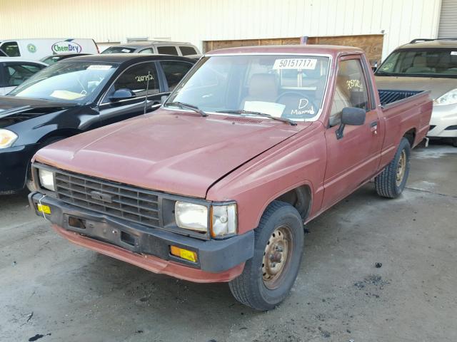 JT4RN50R9G0191691 - 1986 TOYOTA PICKUP 1/2 BURGUNDY photo 2