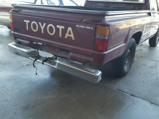 JT4RN50R9G0191691 - 1986 TOYOTA PICKUP 1/2 BURGUNDY photo 9