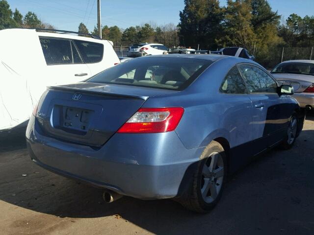 2HGFG12866H567348 - 2006 HONDA CIVIC EX BLUE photo 4